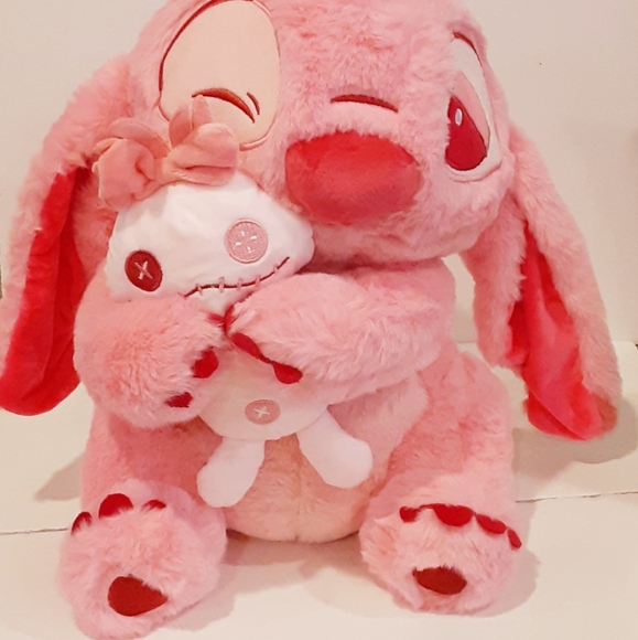 New Cherry Blossom Japan Lilo And Stitch Angle Scrump Plush 20" NWT - Picture 3 of 3